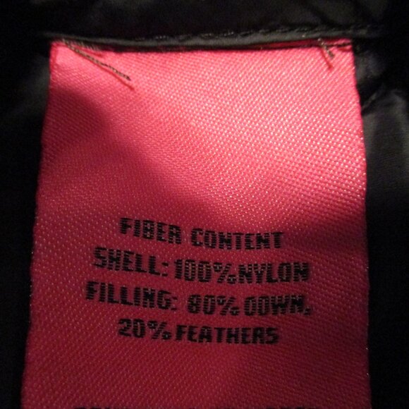 Betsey Johnson Woman Small Black Full Zip Pockets Feather Down Winter Coat - Picture 7 of 8